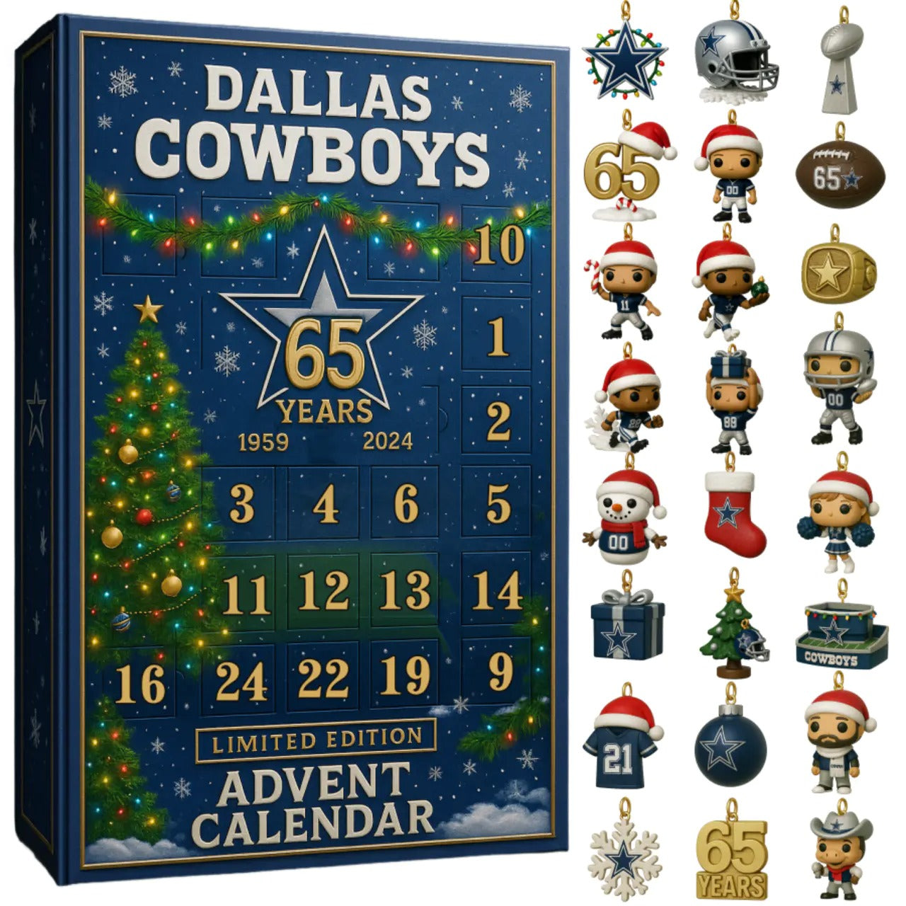 Dallas Cowboys 65th Anniversary 2025 Advent Calendar