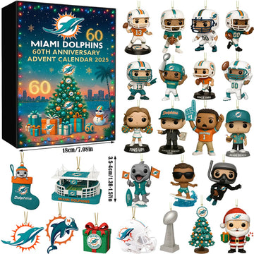 Miami Dolphins 60th Anniversary 2025 Advent Calendar