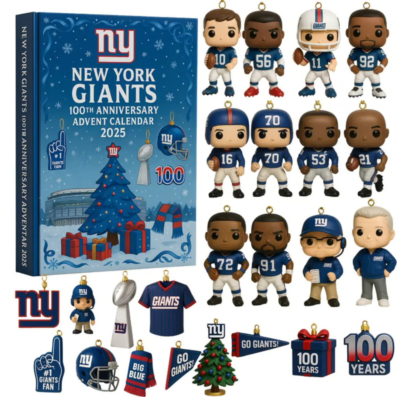 New York Giants 100th Anniversary 2025 Advent Calendar