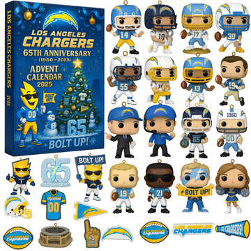 Los Angeles Chargers 65th Anniversary 2025 Advent Calendar